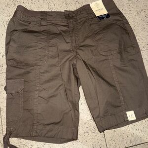 St. John's Bay Dark Brown Cargo Shorts